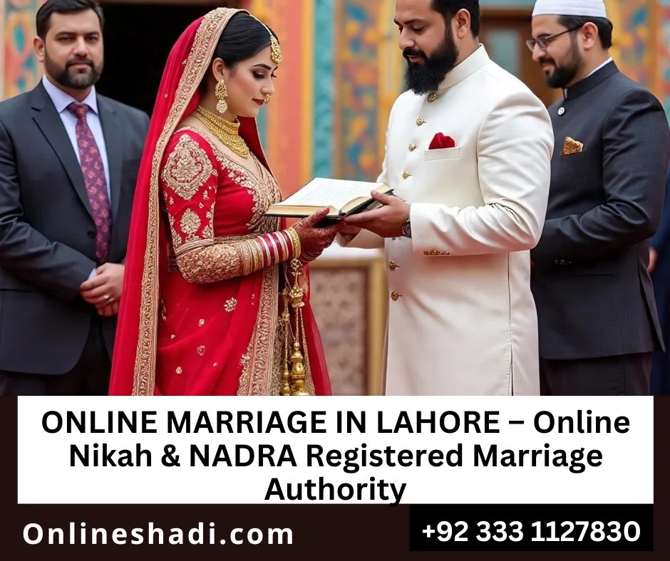 Uploading marriage data into NADRA CRMS national system in Lahore.